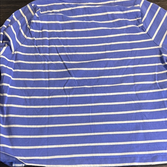 Cat & Jack Purple and White Striped Long Sleeve Tee - Picture 4 of 8